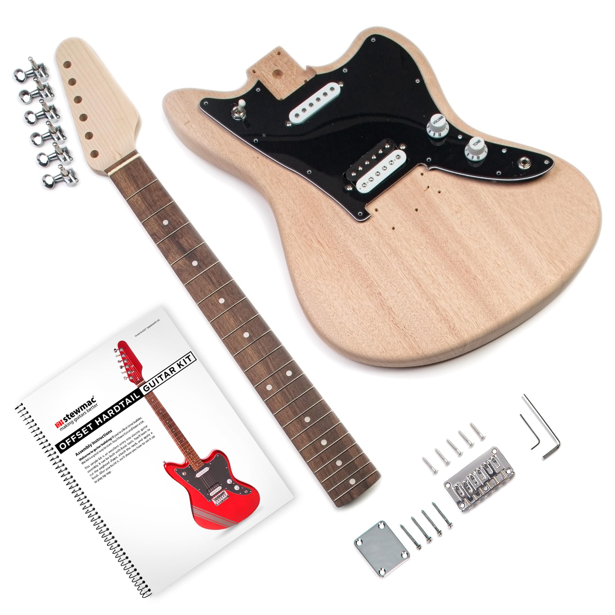 Amazon.com: StewMac Offset Hardtail Electric Guitar Kit – DIY